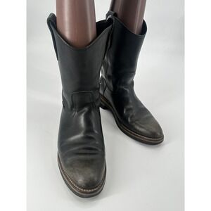 SILVER SPUR‎ MEN'S BOOTS BLACK SIZE 8.5